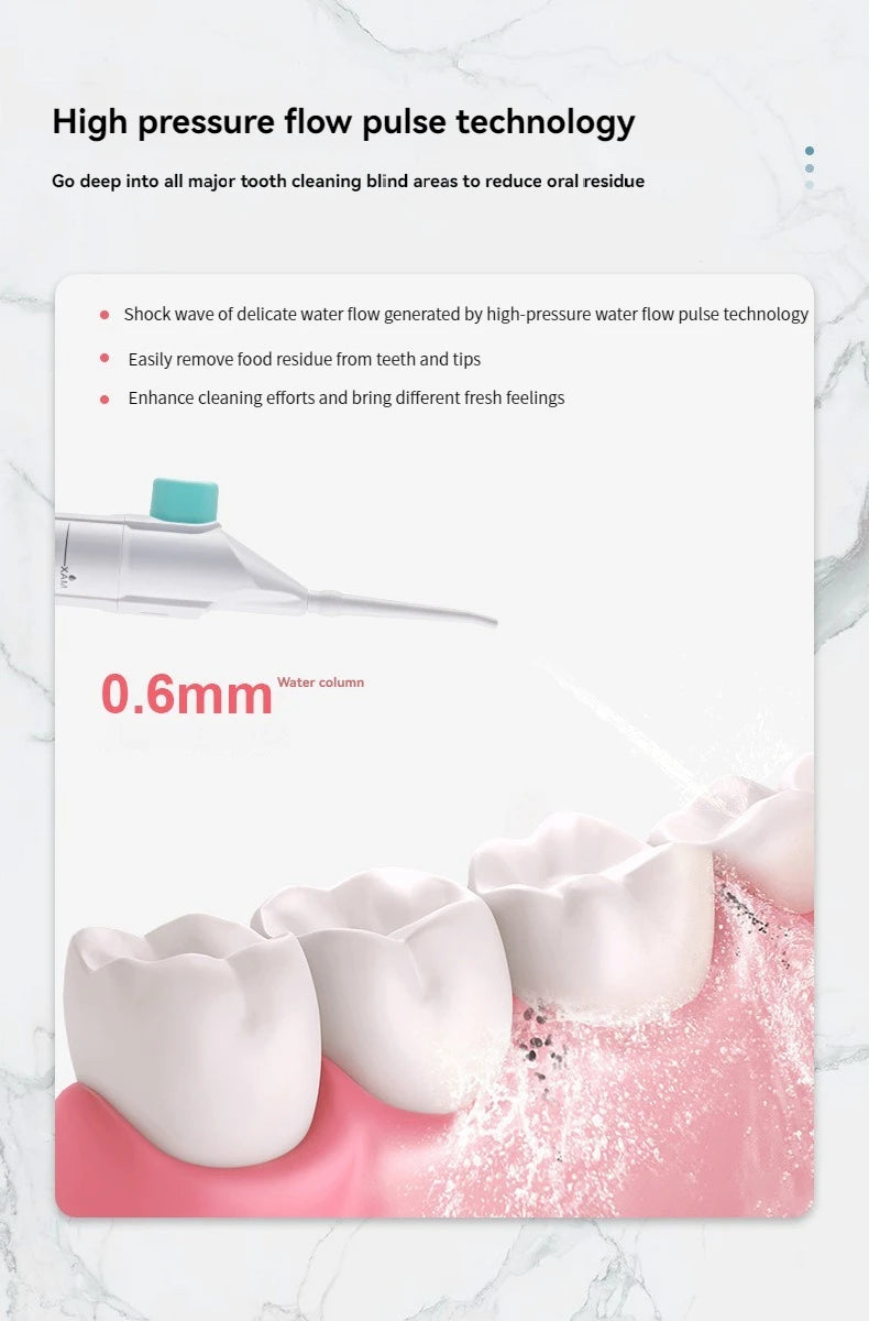Portable High-Pressure Oral Flosser